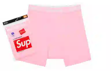 Supreme x Hanes Boxer Briefs Pink
