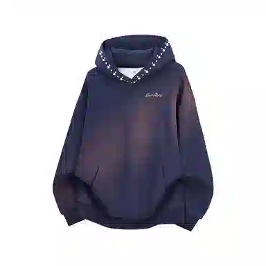 【立体珍珠帽檐连帽外套】布客行 美式复古潮牌高街舒适百搭大码创意套头长袖宽松慵懒亲肤港风纯色学院风卫衣 男女同款