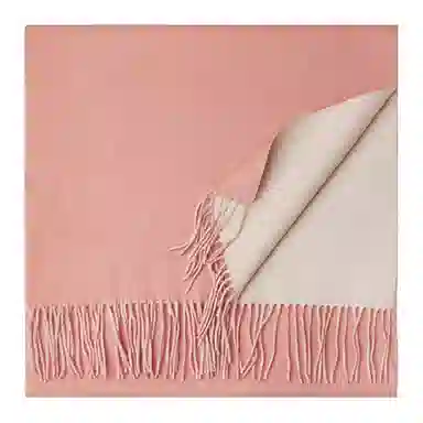 红豆 高级优雅保暖舒适简约经典 混纺 绒线围巾 男女同款情侣款