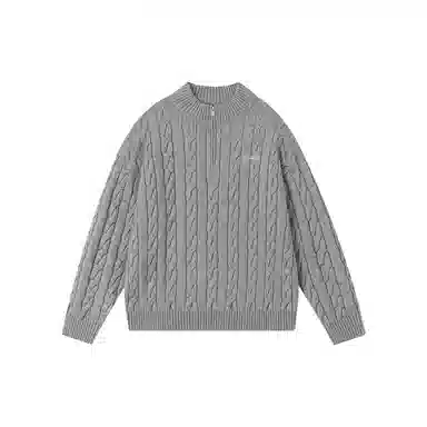 FORNINES Half-Zip Knit Sweater