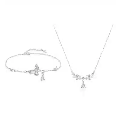 【纯银999 | 星光蝴蝶】 凤祥囍事 老凤祥 优雅浪漫温柔小众设计简约学生日常轻奢高级感经典百搭上岸通勤浪漫约会可调节 足银 手链 女款