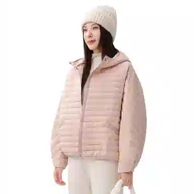 鸭鸭 轻盈保暖简约设计舒适面料百搭时尚休闲纯色羽绒服 女款