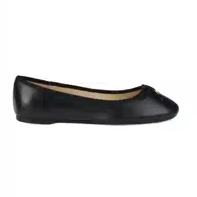 Coach Leather Slip-On Ballet Flat Black