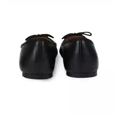 Coach Leather Slip-On Ballet Flat Black