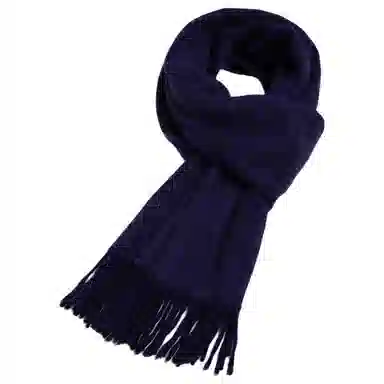 红豆 简约大气舒适保暖 混纺 绒线围巾 男款