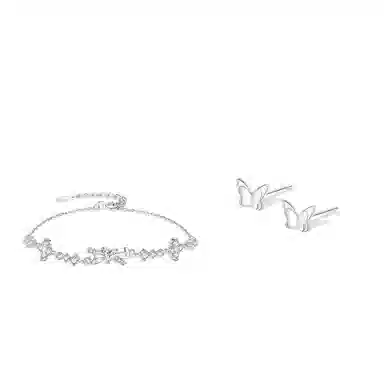 【纯银999 | 蝴蝶结】 凤祥囍事 老凤祥 优雅浪漫温柔小众设计简约学生日常轻奢高级感经典百搭上岸通勤浪漫约会可调节#好运 足银 手链 女款