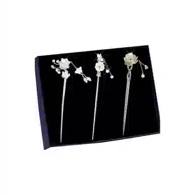 妖娆猫 汉服旗袍盘发钗发饰复古国潮流苏步摇高级感古典国风新中式风 合金 发簪 女款