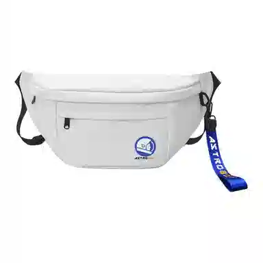 十一宫 休闲运动大容量 皮革 胸包 常规 男女同款情侣款 白色/黑色