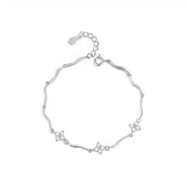 【纯银999 | 四叶草】 凤祥囍事 老凤祥 优雅浪漫温柔小众设计简约学生日常轻奢高级感经典百搭上岸通勤浪漫约会可调节#好运 足银 手链 女款