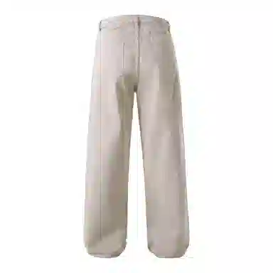 大卫贝肯 美式经典高街潮流基础款纯棉直筒百搭长裤休闲裤 男女同款