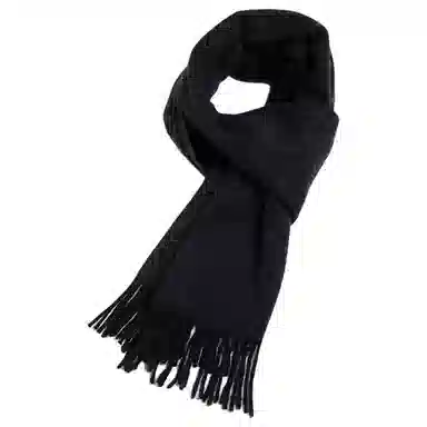 红豆 简约大气舒适保暖 混纺 绒线围巾 男款