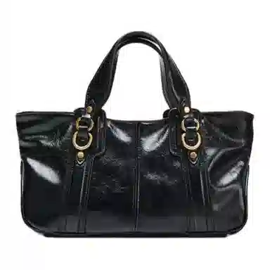 ZARA Metal Tote Bag Black