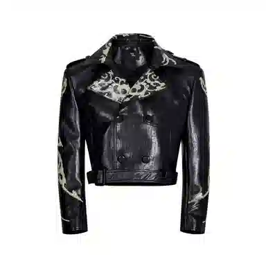 START EXCEED END Short Leather Jacket