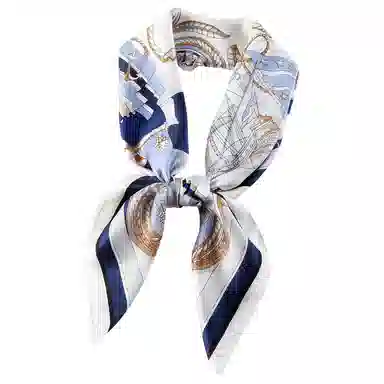 一米画纱 婉约江南中式真丝大方巾时尚印花舒适独特图案优雅百搭 桑蚕丝 丝巾 女款