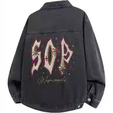 SOIEPLUS Vintage Denim Jacket