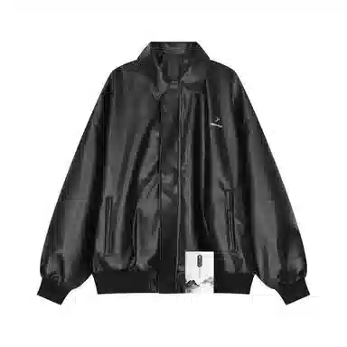 【美式复古痞帅硬汉机车工装皮外套】布客行 摩登赛博朋克酷飒不羁狂野硬朗摇滚叛逆高级感慵懒休闲宽松适通勤个性百搭夹克 男女同款