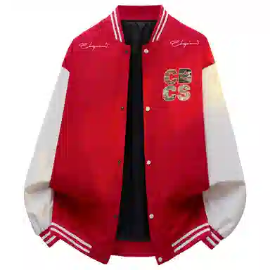 Herbal Color Vintage Baseball Jacket