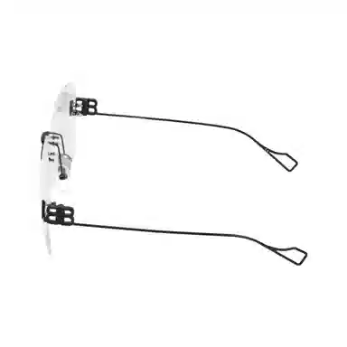 Balenciaga Frameless Square Optical Glasses Black