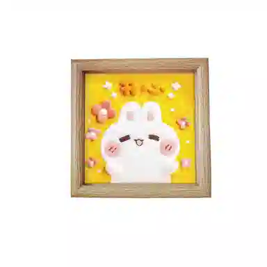 猴大使 羊毛毡戳戳乐相框画 治愈安抚 玩偶周边