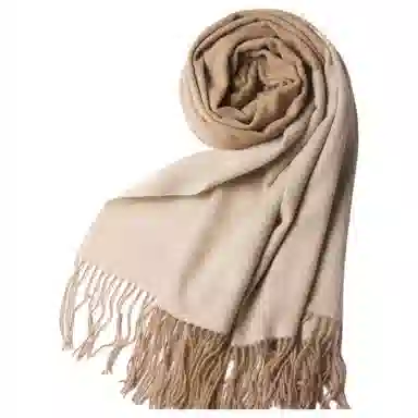 红豆 简约大方时尚百搭保暖 羊毛 绒线围巾 男女同款情侣款