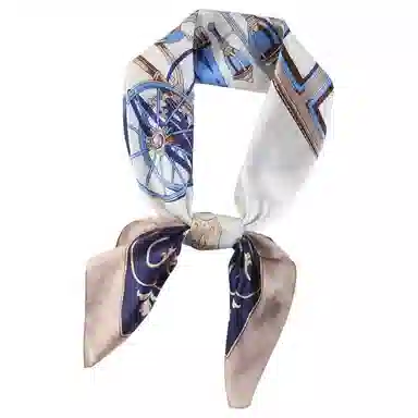 一米画纱 婉约江南中式真丝大方巾时尚印花舒适独特图案优雅百搭 桑蚕丝 丝巾 女款