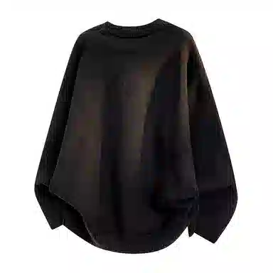 欧迪芬 慵懒风软糯亲肤手感舒适简约时尚休闲百搭复古可爱小狗卡通图案毛衫无性别情侣款美式日系韩系通勤毛衣 男女同款