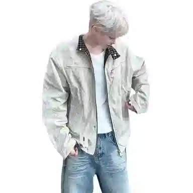 【城市冒险者工装机能装备外套】布客行 重磅面料拼接格纹细节打造复古高街感通勤日常防风防水保暖无缝切换拒绝撞衫夹克 男女同款