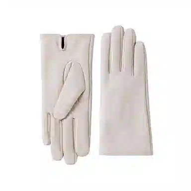 玖慕 秋冬季保暖 羊头层皮革 真皮手套 女款