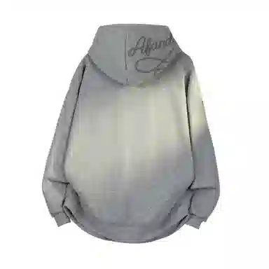 阿凡迪 美式高街复古格子重磅双面穿拼接潮牌嘻哈高级感设计时尚百搭宽松休闲舒适长袖廓形外套情侣连帽开衫卫衣 男女同款