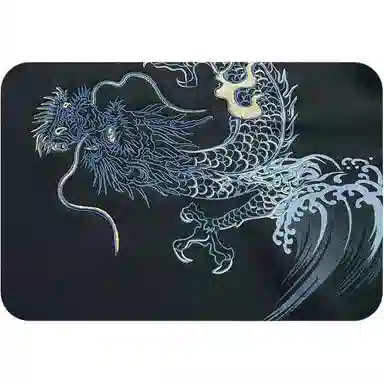 鬼洗 蓝龙影绣花圆领休闲刺绣常规套头卫衣 男款