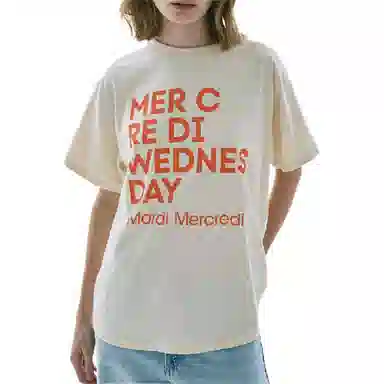 MARDI MERCREDI TSHIRT DU MERCREDI_BUTTER ORANGE FW25T