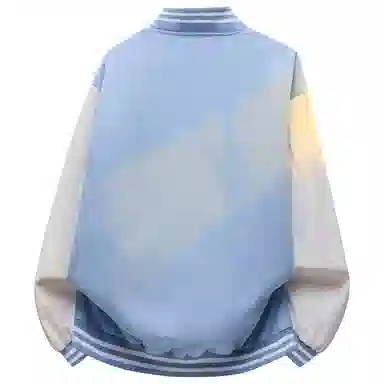 Herbal Color Vintage Baseball Jacket