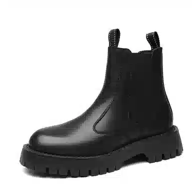 百伦韩 时尚潮流简约百搭小众设计感 短筒 切尔西靴 男款