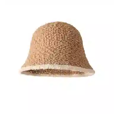 稻草人 韩版时尚百搭撞色气质高级感软糯保暖显脸小 聚酯纤维 渔夫帽 女款