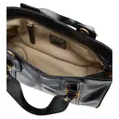 ZARA Metal Tote Bag Black