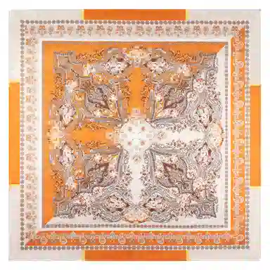 一米画纱 婉约江南中式真丝大方巾时尚印花舒适独特图案优雅百搭 桑蚕丝 丝巾 女款