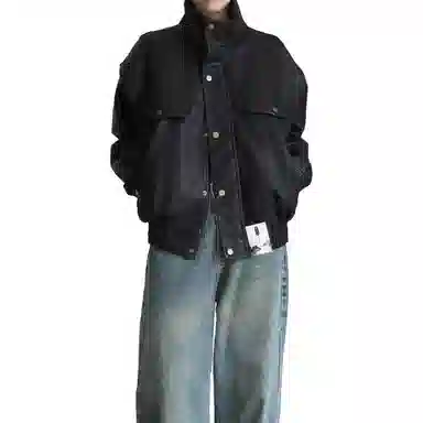 【小众设计感复古机车皮衣】布客行 痞帅狂野硬朗叛逆霸气防水防风百搭日常出行做旧质感英伦学院风宽松外套夹克 男女同款