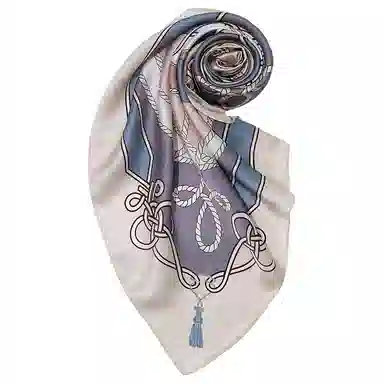 一米画纱 婉约江南中式真丝大方巾时尚印花舒适独特图案优雅百搭 桑蚕丝 丝巾 女款