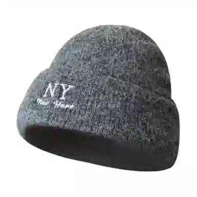 艾佳微 韩系氛围感大头围显脸小保暖护耳防寒 腈纶 绒线帽 男女同款情侣款