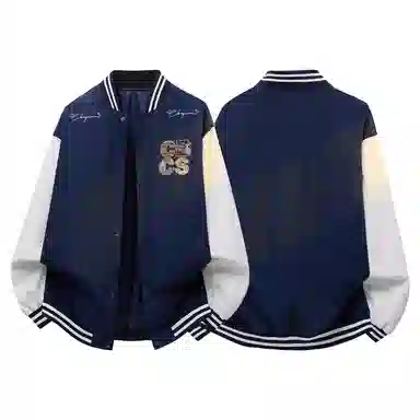 Herbal Color Vintage Baseball Jacket