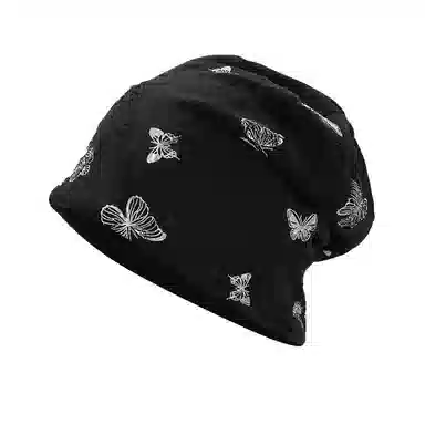 艾佳微 百搭休闲日系蝴蝶大头围氛围感韩版#好运 棉涤 帽子 男女同款情侣款