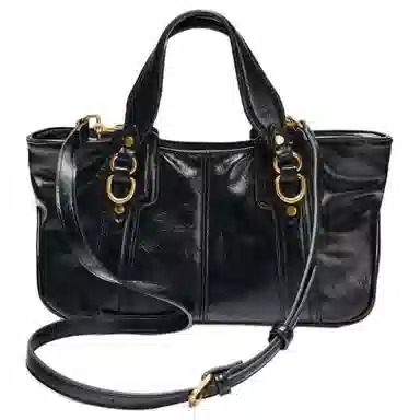 ZARA Metal Tote Bag Black