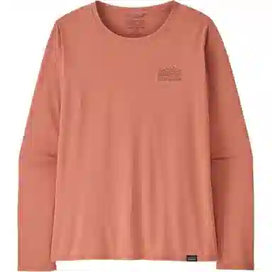 patagonia Women's Long-Sleeved Capilene Cool Daily Graphic Shirt C1logo T
