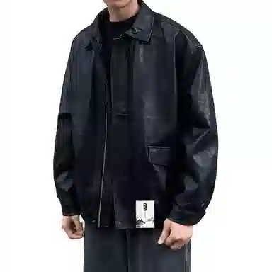 【美式复古街头机能风防泼水立领】布客行 痞帅酷飒不羁狂野硬朗摇滚机车叛逆纯色拉链设计重磅舒适通勤百搭休闲外套夹克 男女同款