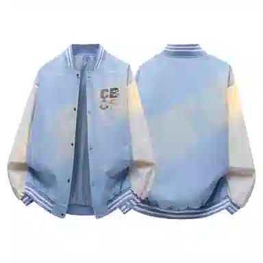 Herbal Color Vintage Baseball Jacket
