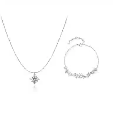 【纯银999 | 闪耀星光】 凤祥囍事 小众设计高级感经典百搭简约学生日常精致轻奢通勤约会温柔气质可调节锁骨链 足银 项链 女款