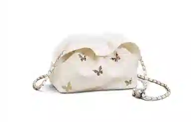 EBLAN Chain Shoulder Bag White