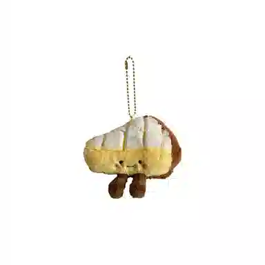 心水好物 创意仿真菠萝派面包系列玩具安抚玩偶面包机公仔背包 毛绒 挂件 男女同款情侣款