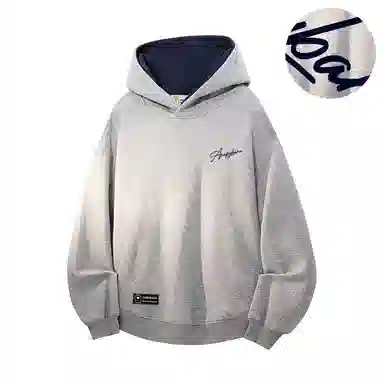 【可拆卸DIY徽章】卡皮巴拉小黄豚 双面撞色植绒签字体美式重磅显瘦慵懒风上衣高街潮牌校园风情侣百搭宽松休闲春秋连帽卫衣 男女同款