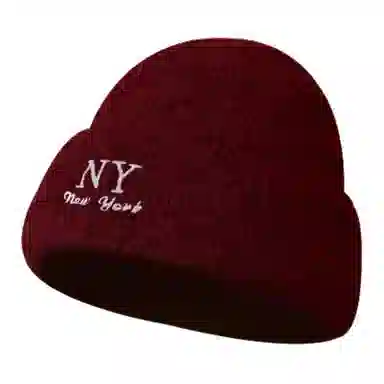 艾佳微 韩系氛围感大头围显脸小保暖护耳防寒 腈纶 绒线帽 男女同款情侣款